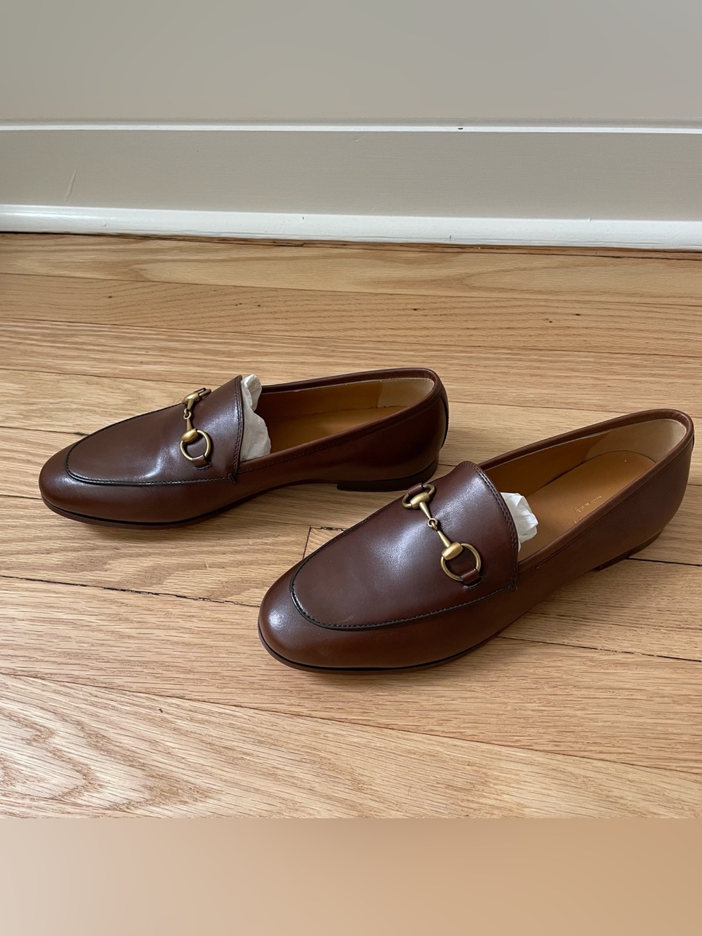 Gucci Brown Horsebit Loafers with Gold Hardware NIB (Sz 36.5) - Picture 4 of 13